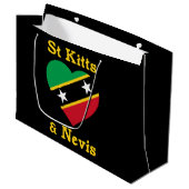 Sint Kitts en Nevis Vlag Independence Caribbean Groot Cadeauzakje (Voorkant Gekanteld)