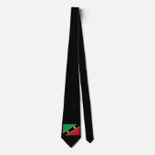 Sint Kitts en Nevis Vlag Independence Caribbean Stropdas (Voorkant)