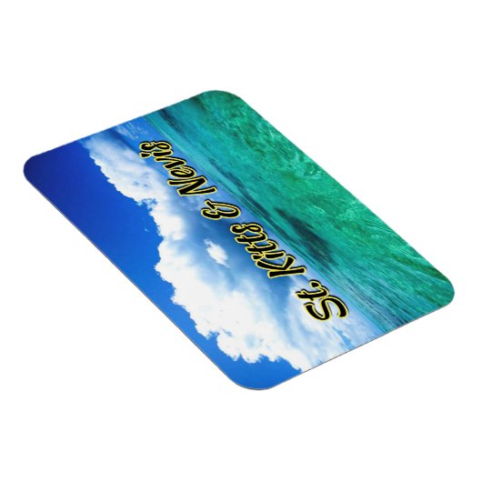 Sint Kitts en Nevis zee sky Magneet (Rechterzijde)