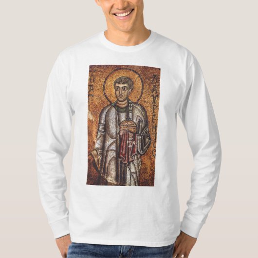 Sint Laurens Mozaïek Historische Kunst T-shirt (Voorkant)