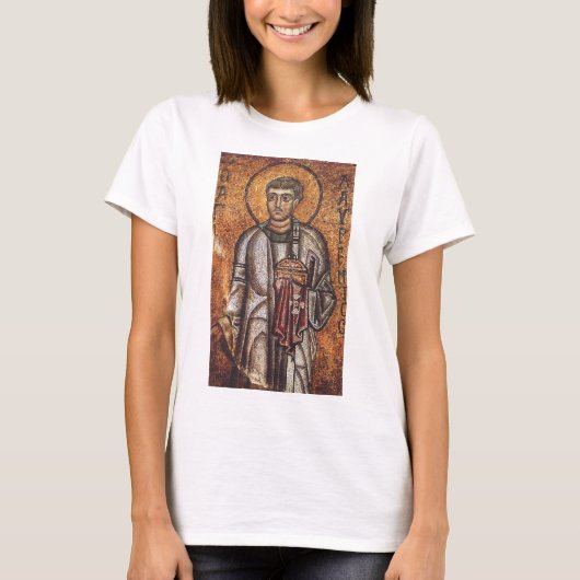 Sint Laurens Mozaïek Historische Kunst T-shirt (Voorkant)