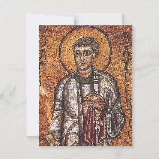 Sint Laurens Orthodoxe Mozaïek Kunstprint (Voorkant)