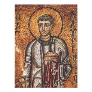 Sint Laurens Orthodoxe Mozaïek Kunstprint Foto Afdruk