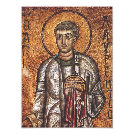 Sint Laurens Orthodoxe Mozaïek Kunstprint Foto Afdruk (Voorkant)