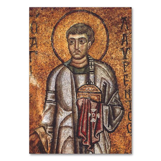 Sint Laurens Orthodoxe Mozaïek Kunstprint Kaart (Voorkant)