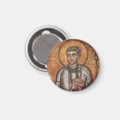 Sint Laurens Orthodoxe Mozaïek Kunstprint Magneet (Voorkant / Achterkant)