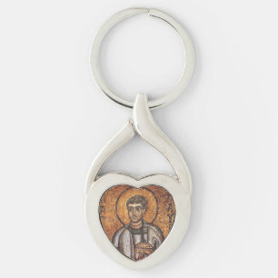 Sint Laurens Orthodoxe Mozaïek Kunstprint Sleutelhanger