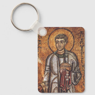 Sint Laurens Orthodoxe Mozaïek Kunstprint Sleutelhanger