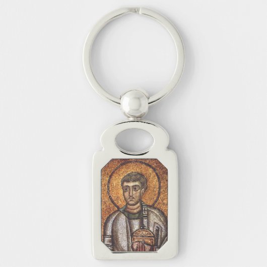 Sint Laurens Orthodoxe Mozaïek Kunstprint Sleutelhanger (Voorkant)