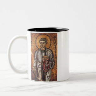 Sint Laurens Orthodoxe Mozaïek Kunstprint Tweekleurige Koffiemok
