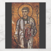 Sint Laurens Orthodoxe Mozaïek Kunstprint Wijn Etiket (Enkel label)