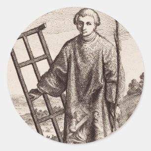 Sint Laurens patroonheilige archief Ronde Sticker