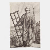 Sint-Laurens patroonheilige archief Theedoek (Verticaal)