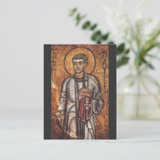 Sint Laurentius de Martelaar Briefkaart (Staand voorkant)