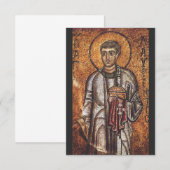 Sint Laurentius Orthodoxe Mozaïek Kunstprint Bedankkaart (Voorkant / Achterkant)