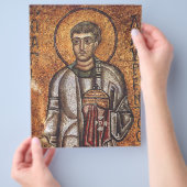 Sint Laurentius Orthodoxe Mozaïek Kunstprint Flyer (Hand)