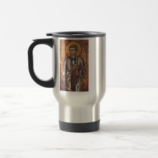 Sint Laurentius Orthodoxe Mozaïek Kunstprint Reisbeker (Links)
