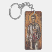 Sint Laurentius Orthodoxe Mozaïek Kunstprint Sleutelhanger (Voorkant Links)