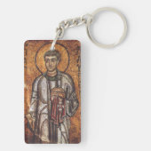 Sint Laurentius Orthodoxe Mozaïek Kunstprint Sleutelhanger (achterkant)
