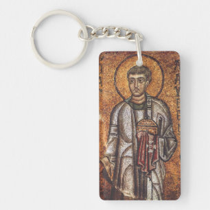 Sint Laurentius Orthodoxe Mozaïek Kunstprint Sleutelhanger