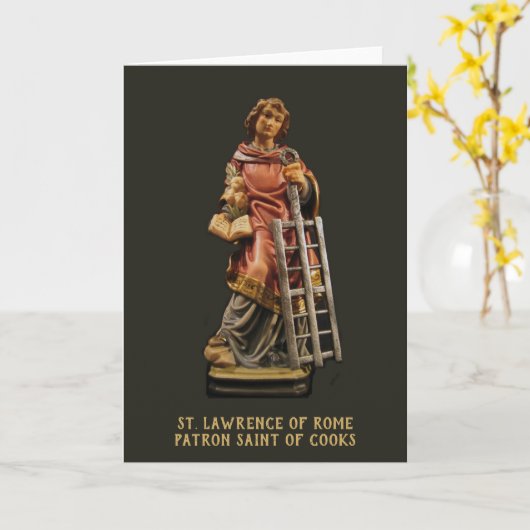 Sint-Laurentius van Rome, patroonheilige van de ko Kaart (Gele Bloem)