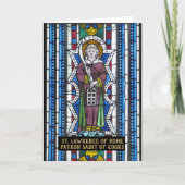 Sint-Laurentius van Rome, patroonheilige van het k Kaart (Voorkant)