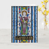 Sint-Laurentius van Rome, patroonheilige van het k Kaart (Gele Bloem)