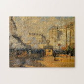 Sint-Lazare Station - Zonnelichteffect Monet Fine Legpuzzel (Horizontaal)