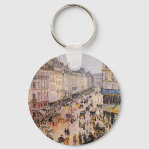 Sint-Lazare-straat door Camille Pissarro Sleutelhanger