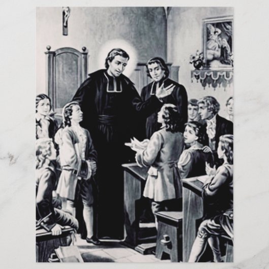 Sint Louis de Montfort Frans priester Flyer (Voorkant)