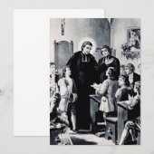 Sint Louis de Montfort Frans priester Kaart (Voorkant / Achterkant)