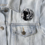 Sint Louis de Montfort Frans priester Ronde Button 5,7 Cm (In situ)