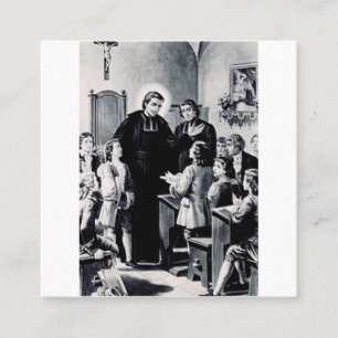 Sint Louis de Montfort Frans priester Vierkante Visitekaartje