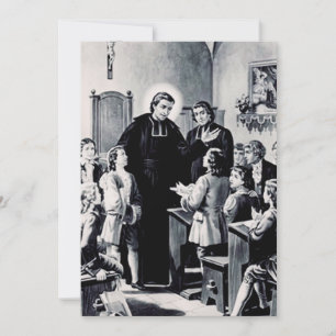 Sint Louis de Montfort Franse priester Bedankkaart