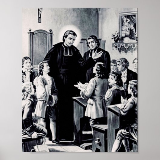 Sint Louis de Montfort Franse priester Poster (Voorkant)
