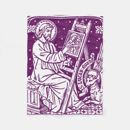 Sint Lucas de apostel en evangelist Kunst Fleece Deken (Voorkant)