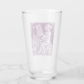 Sint Lucas de apostel en evangelist Kunst Glas (Achterkant)
