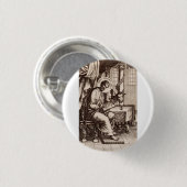 Sint Lucas de Evangelist en Apostel Ronde Button 3,2 Cm (Voorkant /achterkant)