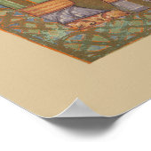 Sint Lucas de Evangelist Middeleeuwse Christelijke Poster (Hoek)