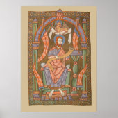 Sint Lucas de Evangelist Middeleeuwse Christelijke Poster (Voorkant)