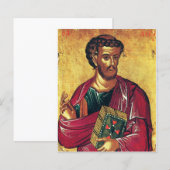 Sint Lucas de Evangelist Orthodoxe icoon (Voorkant / Achterkant)