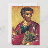 Sint Lucas de Evangelist Orthodoxe icoon Bedankkaart (Voorkant)