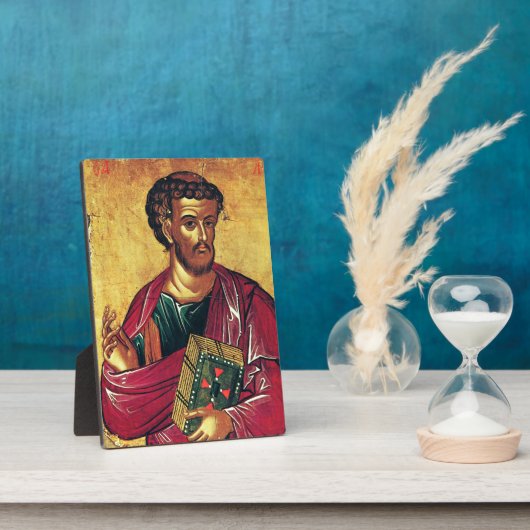 Sint Lucas de Evangelist Orthodoxe icoon Fotoplaat (Zijkant)