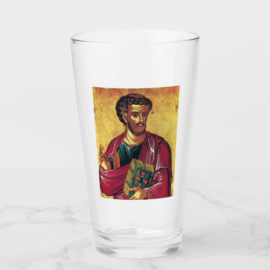 Sint Lucas de Evangelist Orthodoxe icoon Glas (Voorkant)