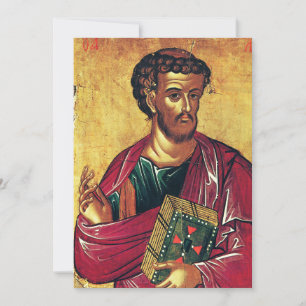 Sint Lucas de Evangelist Orthodoxe icoon Kaart