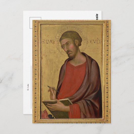 Sint-Lucas orthodox Christelijk icoon Briefkaart (Voorkant / Achterkant)