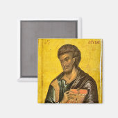 Sint-Lucas orthodox Christelijk icoon Magneet (Voorkant / Achterkant)