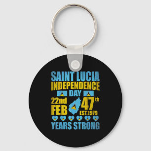 Sint Lucia 47e onafhankelijkheidsdag Lucian trots Sleutelhanger