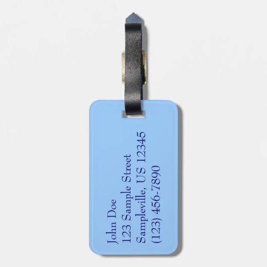 Sint Lucia Beach Tropisch Vacation Landscape Bagagelabel (Achterkant verticaal)