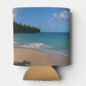 Sint Lucia Beach Tropisch Vacation Landscape Blikjeskoeler (Achterkant)